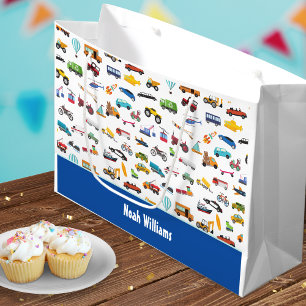 Kleine Junge Dinge, die Autos bewegen Kid Große Geschenktüte