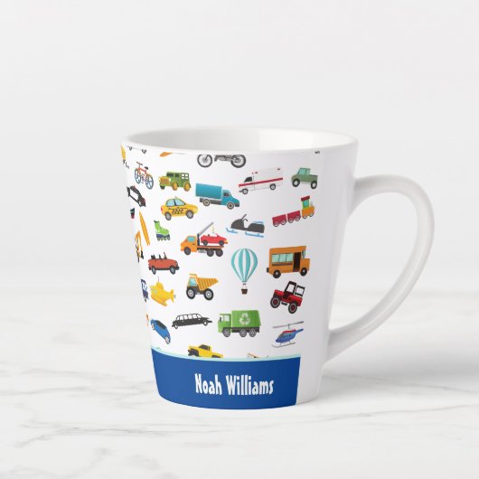 Kleine Junge Dinge, die Autos bewegen Kid Milchtasse (Rechts)