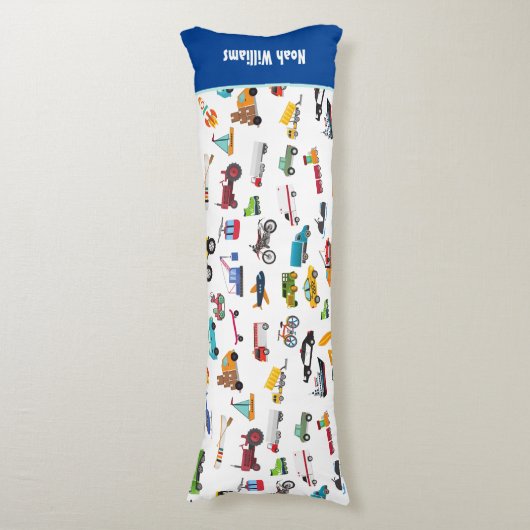 Kleine Junge Dinge, die Autos bewegen Kid Seitenschläferkissen (Vorderseite Vertikal)