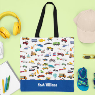 Kleine Junge Dinge, die Autos bewegen Kid Tasche