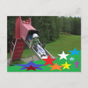KLEINE Junge Postkarte
