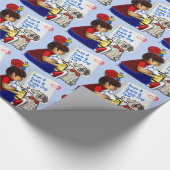 Kleine Jungen, Schnecken und Welpen (Personalisier Geschenkpapier (Ecke)