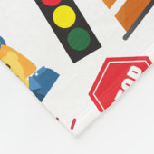 Kleine Jungs Polizeibeamte Pattern Kids Fleecedecke (Ecke)