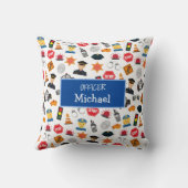 Kleine Jungs Polizeibeamte Pattern Kids Kissen (Rückseite)