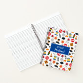 Kleine Jungs Polizeibeamte Pattern Kinderschule Notizblock (Innenseite)