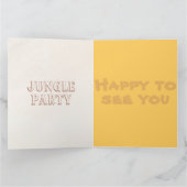 Kleine Jungtiere zum Geburtstag Dankeskarte (Innenseite)