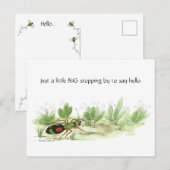 Kleine Käfer Postkarte (Vorne/Hinten)