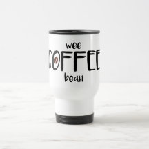 Kleine Kaffee-(eine) Bohne - weiße