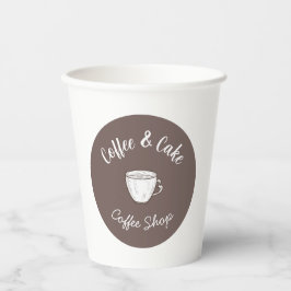 Kleine Kaffeehaus-Cottage Pappbecher