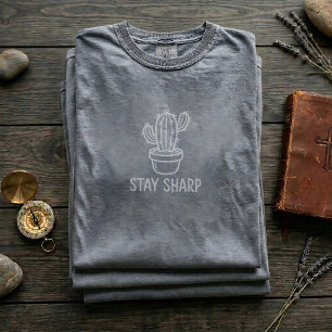 Kleine Kaktus-Büro-Dekor-Zitat-T-Shirt T-Shirt
