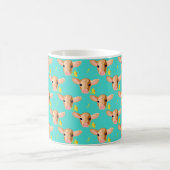 Kleine Kalb-Tasse mit Blume Kaffeetasse (Mittel)