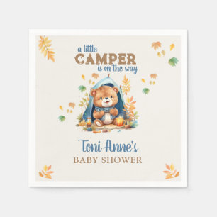 KLEINE KAMPFBLAUE WATERCOLOR BABY DUSCHE SERVIETTE