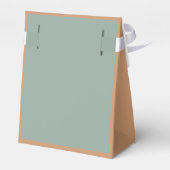 Kleine Kaninchen-Babydusche Weichkaramellfarbe Geschenkschachtel (Rückseite)