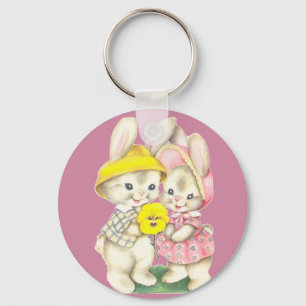 Kleine Kaninchen Schlüsselanhänger