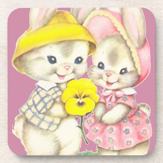 Kleine Kaninchen Untersetzer (Vorderseite)
