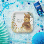 Kleine Kaninchendusche für Mädchen Pappteller (Party)