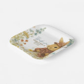 Kleine Kaninchendusche für Mädchen Pappteller (Gewinkelt)