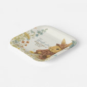 Kleine Kaninchendusche für Mädchen Pappteller (Gewinkelt)