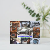 Kleine Kaninchenpost-Karte Postkarte (Stehend Vorderseite)