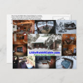 Kleine Kaninchenpost-Karte Postkarte (Vorne/Hinten)