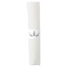 Kleine Kapelle und Blumen - Blau -