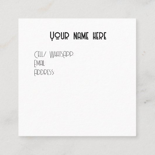 Kleine Karten für Ihre Marke (Rückseite)