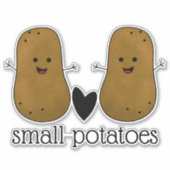 Kleine Kartoffeln Aufkleber (Vorderseite)