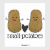 Kleine Kartoffeln Aufkleber (Blatt)