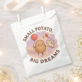 Kleine Kartoffeln Große Träume - Niedlich Motivier Geschenktütchen (Ausgeschnitten)