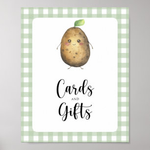 Kleine Kartoffeln - Karten und Geschenke Babydusch Poster