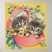 Kleine Kätzchen und Kätzchen Poster (Vorne)