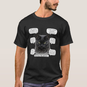 Kleine Katze, große Meinungen Sprechblase T-Shirt