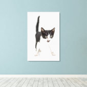 Kleine Katze Leinwanddruck (Insitu (Holzboden))