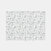 Kleine Katzen-Nickerchen-Fleece-Decke (weiß) Fleecedecke (Vorderseite (Horizontal))