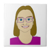 kleine Keramik Fliese (Vorderseite)