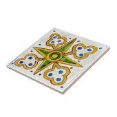 Kleine Keramik Kachel sizilianische Art "Trapani"  (Seite)