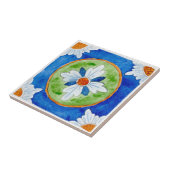 Kleine Keramik Kachel sizilianischen Stil "Castell (Seite)