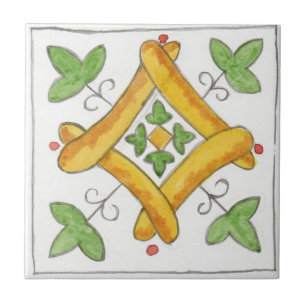 Kleine Keramik Kachel Sizilien inspiriert "Napola"