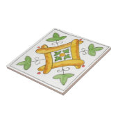 Kleine Keramik Kachel Sizilien inspiriert "Napola" (Seite)