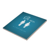 Kleine Keramikfliese/-trivet/-Untersetzer Fliese (Seite)