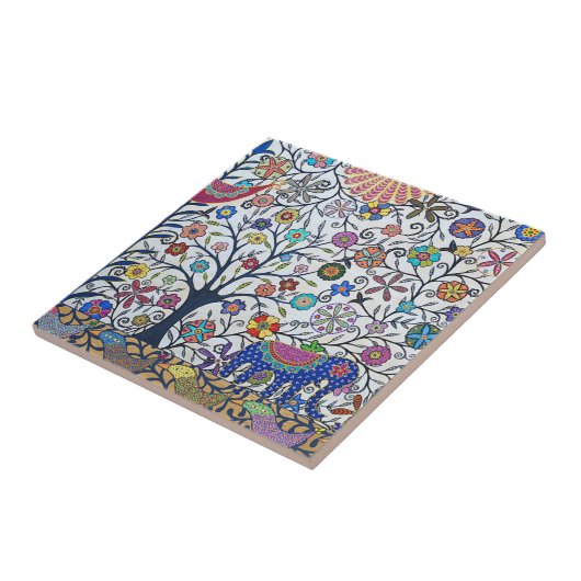 Kleine Keramikfliesennatur Fliese (Seite)