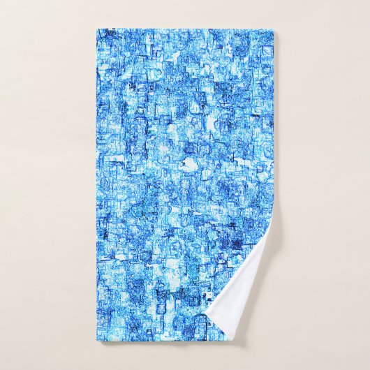 Kleine Kerben im zeichnend wie mit Stift Badhandtuch Set (Handtuch)