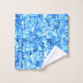 Kleine Kerben im zeichnend wie mit Stift Badhandtuch Set (Waschlappen)