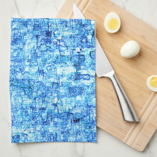 Kleine Kerben im zeichnend wie mit Stift Geschirrtuch (Viertel Falte)