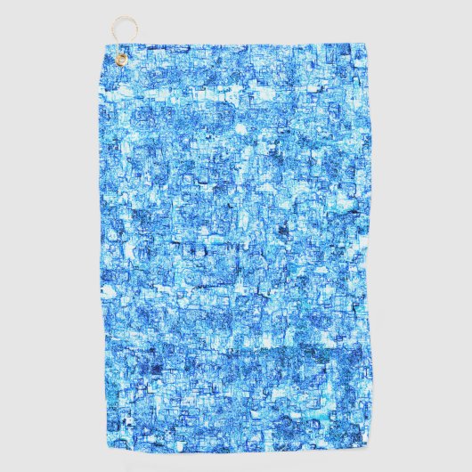 Kleine Kerben im zeichnend wie mit Stift Golfhandtuch (Vorderseite)