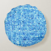 Kleine Kerben im zeichnend wie mit Stift Rundes Kissen (Rückseite)