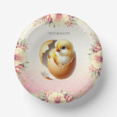 Kleine Kicherhaste, Blumenpapier-Schale Pappteller (Vorderseite)