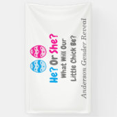 Kleine Kick Gender Reveal Banner (Vertikal)