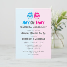 Kleine Kick Gender Reveal Einladung