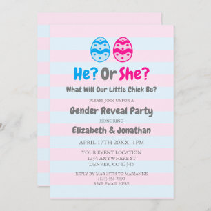 Kleine Kick Gender Reveal Einladung